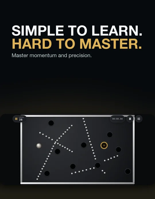 Simple to learn, hard to master — momentum and precision on the board.